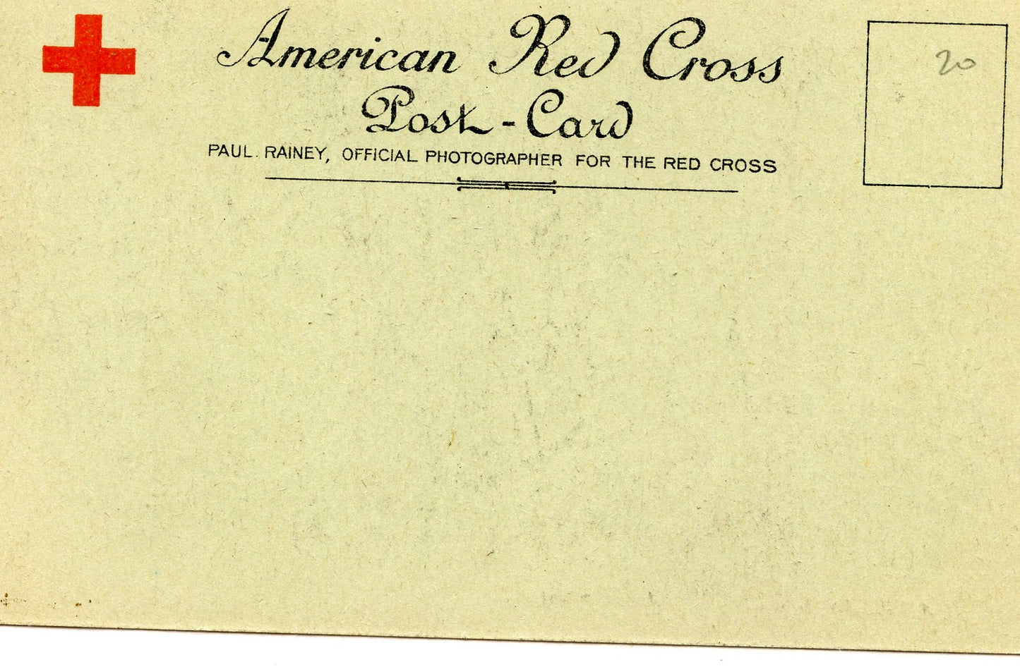 carte postale Ambulance service croix rouge US 1914-1918