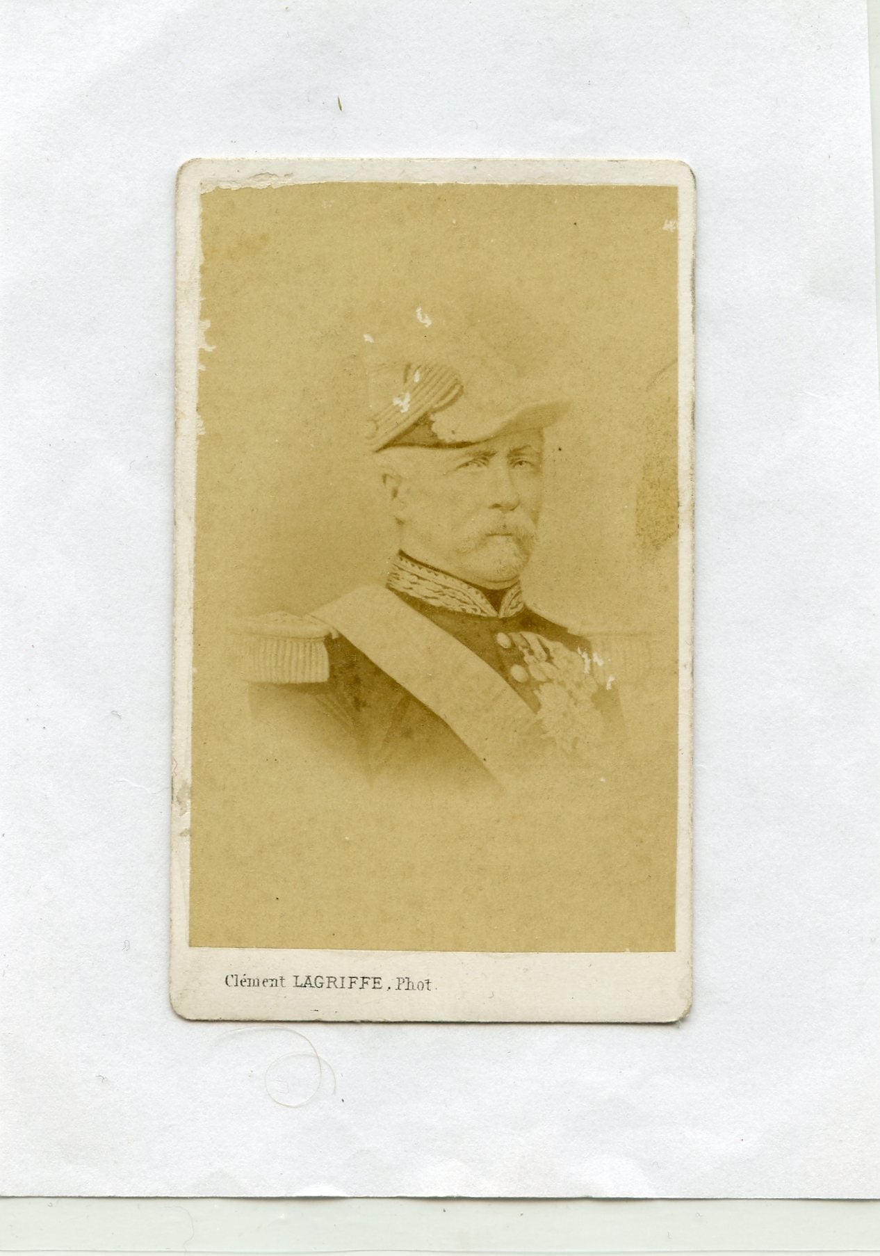 photo carte de visite du maréchal Mac Mahon second empire 1870
