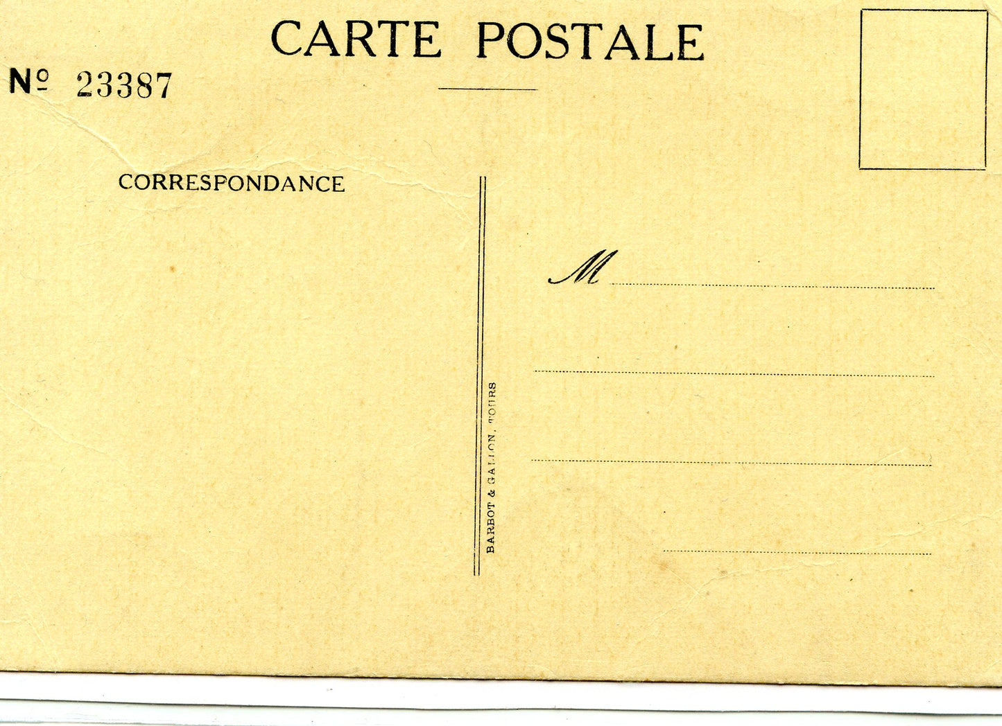 carte postale comité de secours des prisonniers de guerre Indre et Loire , numérotée Etat Français