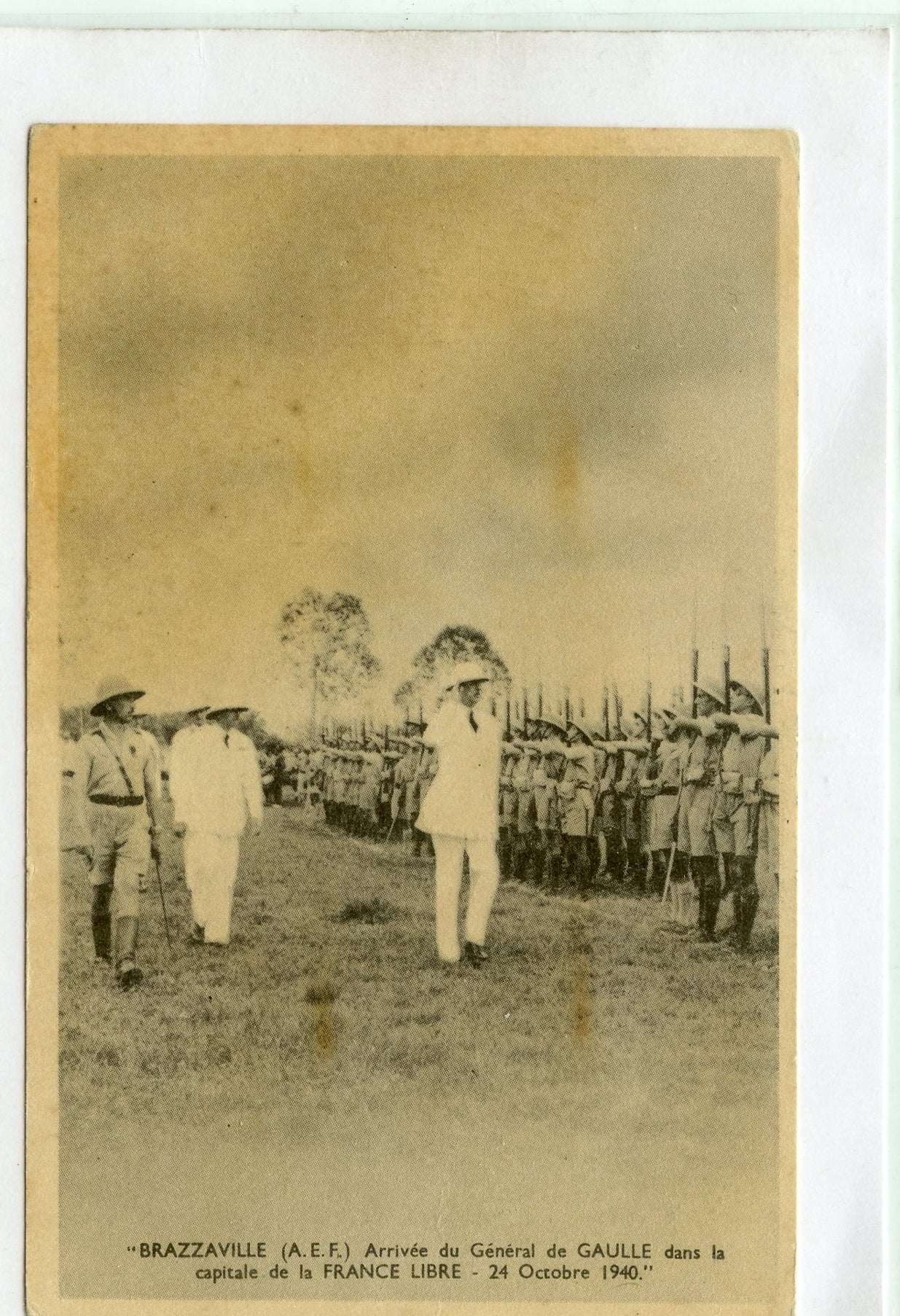 carte postale France Libre général de Gaulle Brazzaville 1940 2