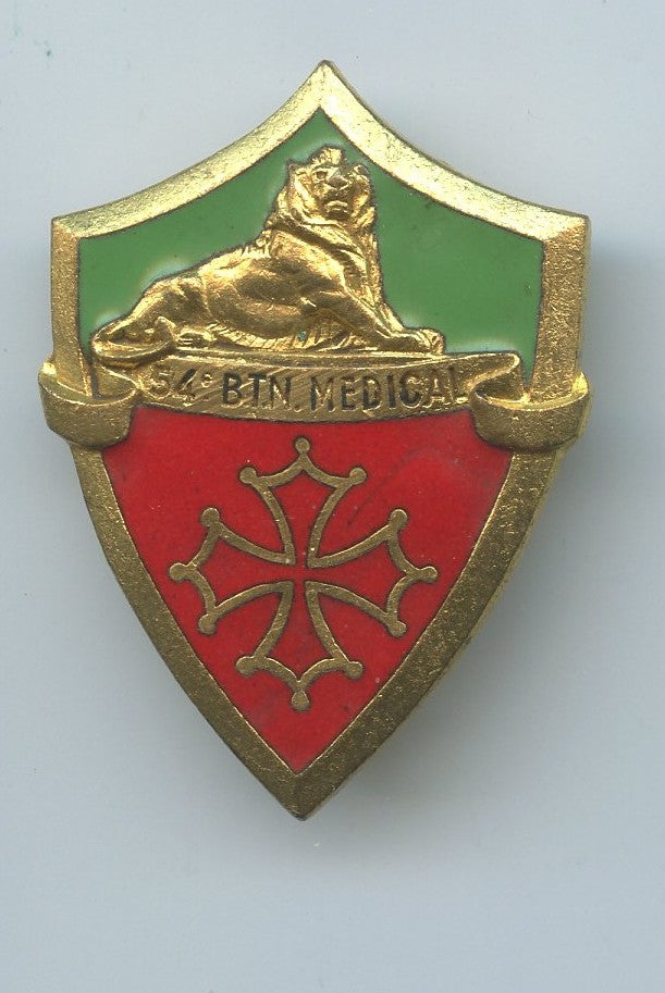 insigne 54° bataillon Médical service de santé