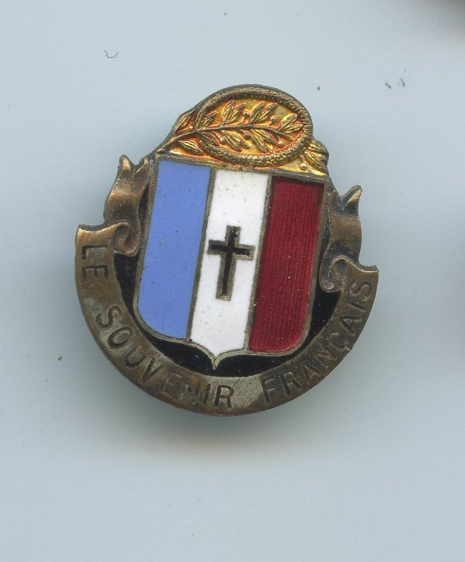 insigne ancien du souvenir français 30x27mm