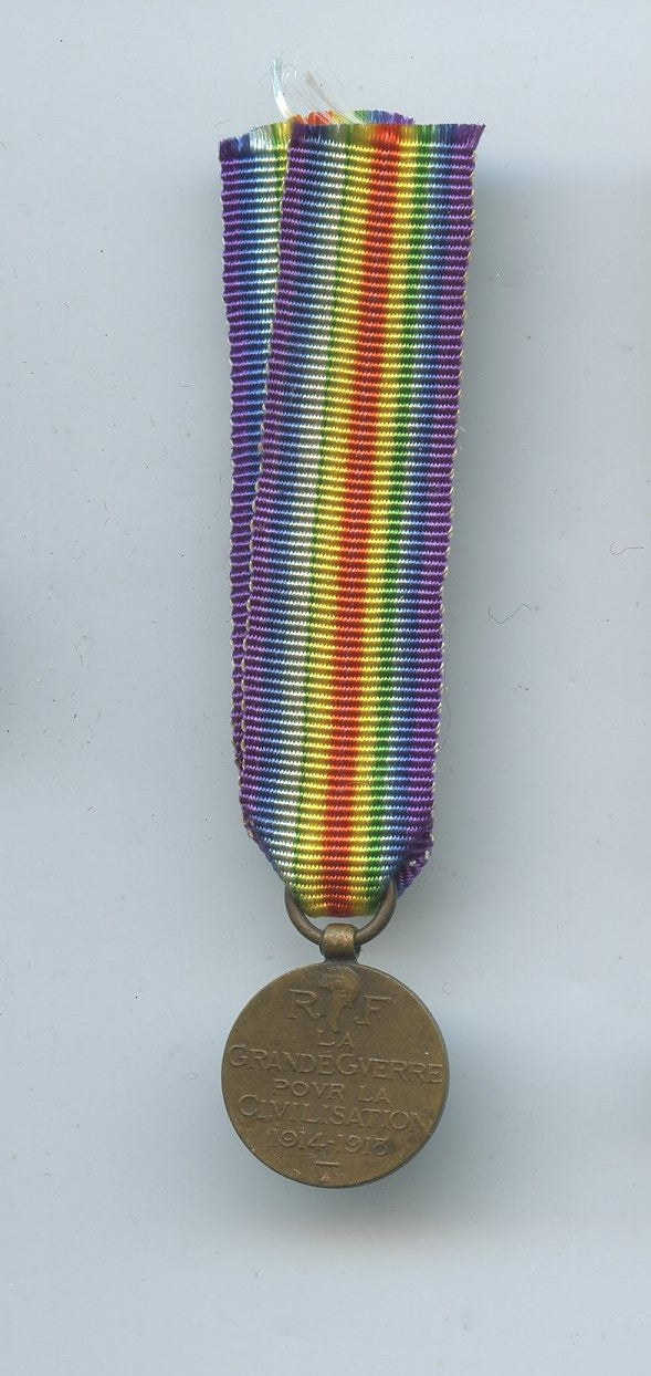 réduction de la médaille interalliée 1914-18 13mm