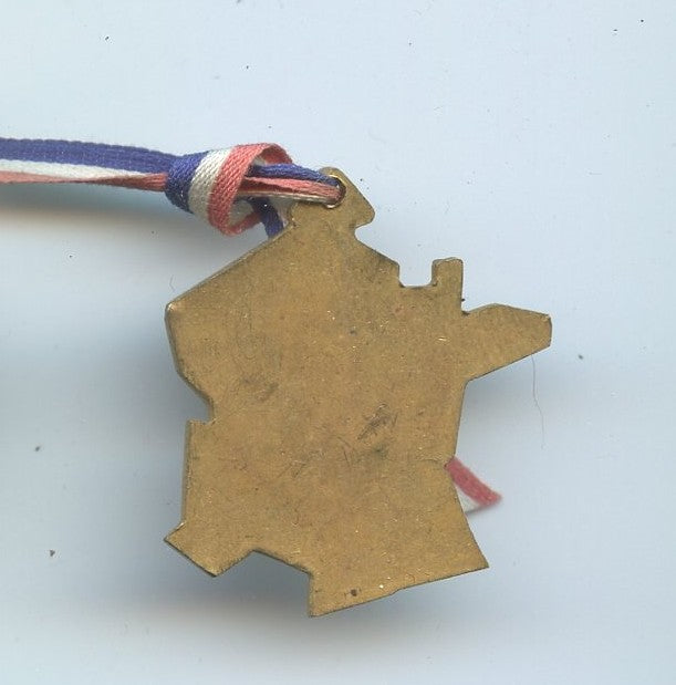 pendentif carte de la France insigne 1ère armée française