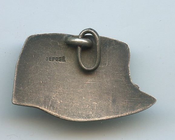 pendentif képi 1884 argenté 30x19mm avant 1914