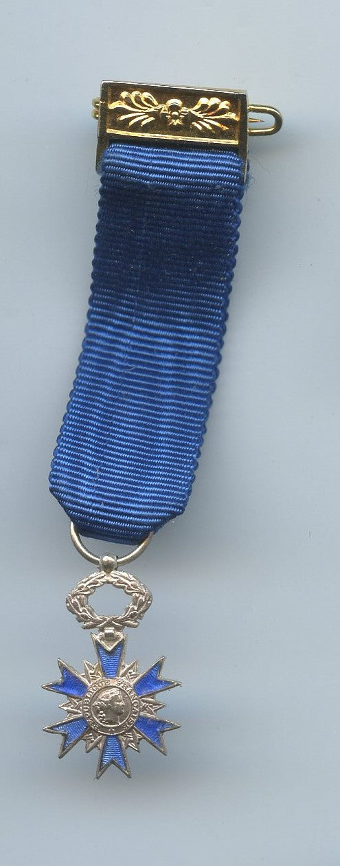 réduction chevalier de l'ordre national du mérite en argent 13mm