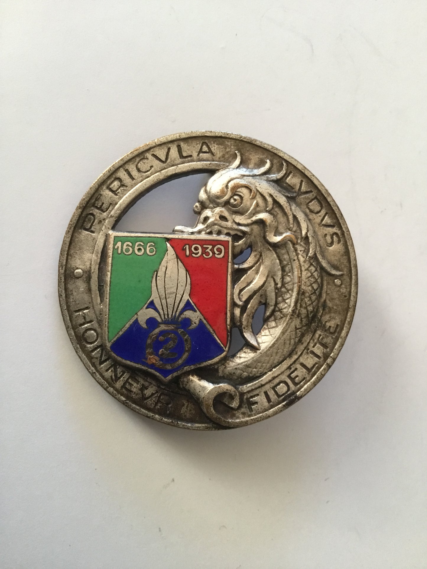 Légion Etrangère : 2° Régiment Etranger de Cavalerie, Drago Paris , émail