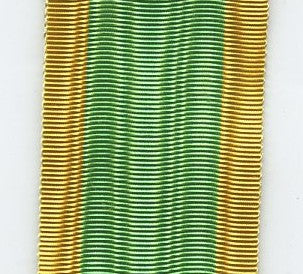 Ruban médaille des engagés volontaires ou dragon d'Annam, 37 mm, 13 cm de long