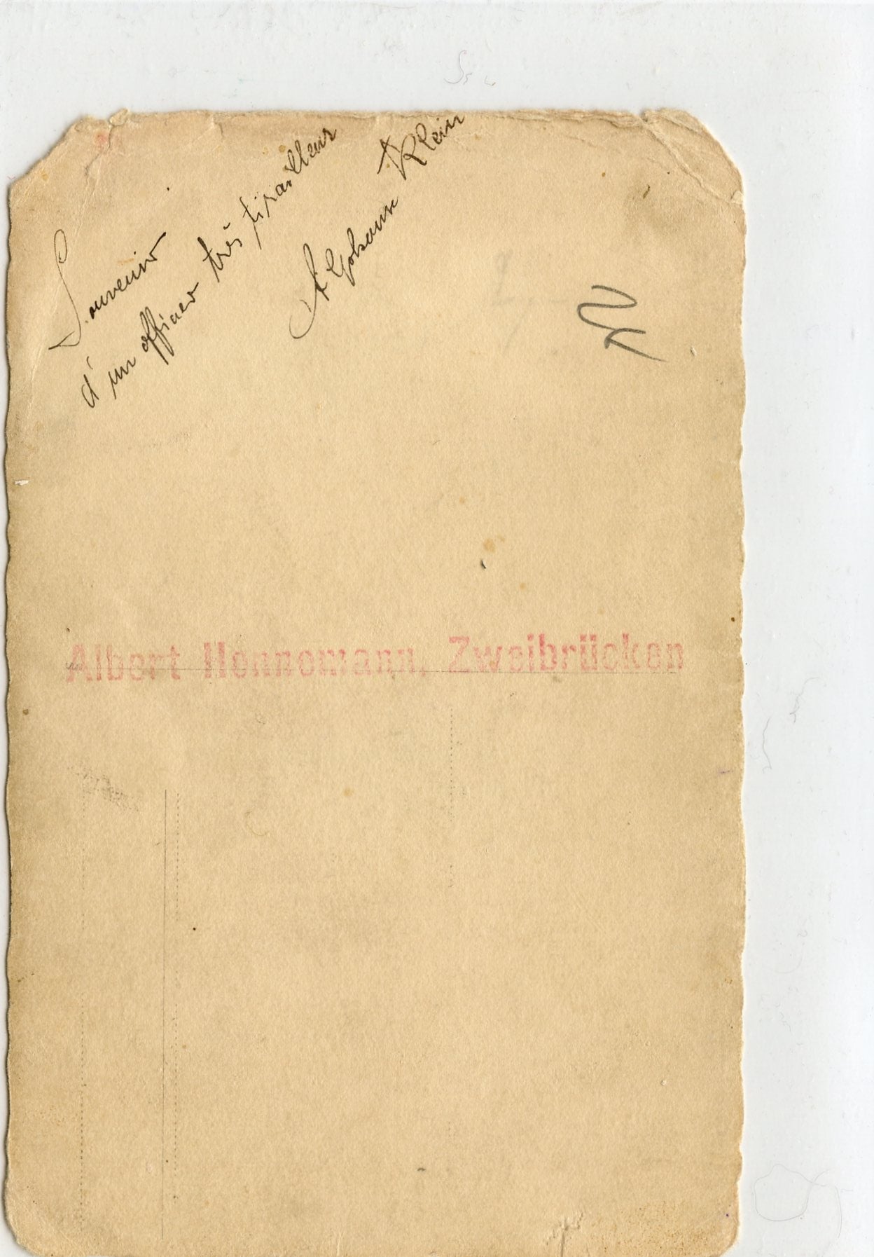 années 20 : carte photo de deux officiers de tirailleurs en occupation en Allemagne