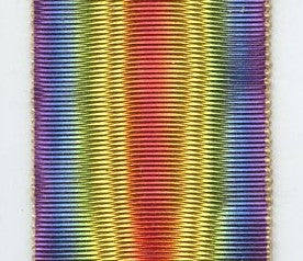 ruban Médaille interalliée fabrication avant guerre, 37 mm 13 cm de long