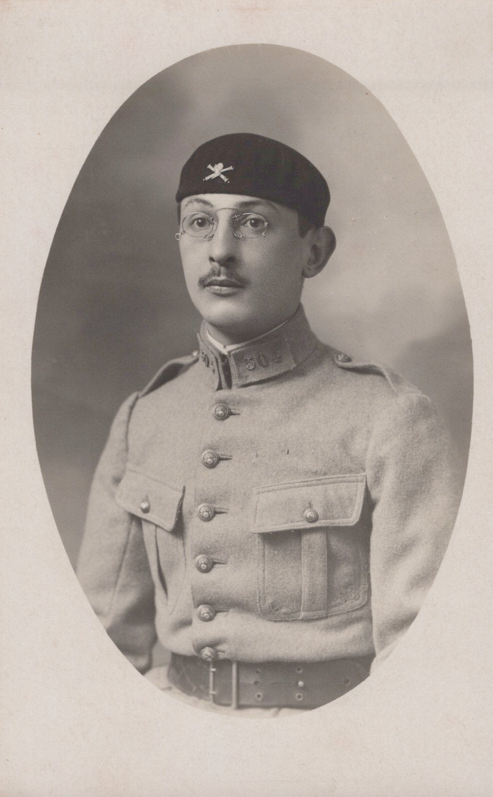 carte photo tankiste 504°Rgt de chars de combat années 20