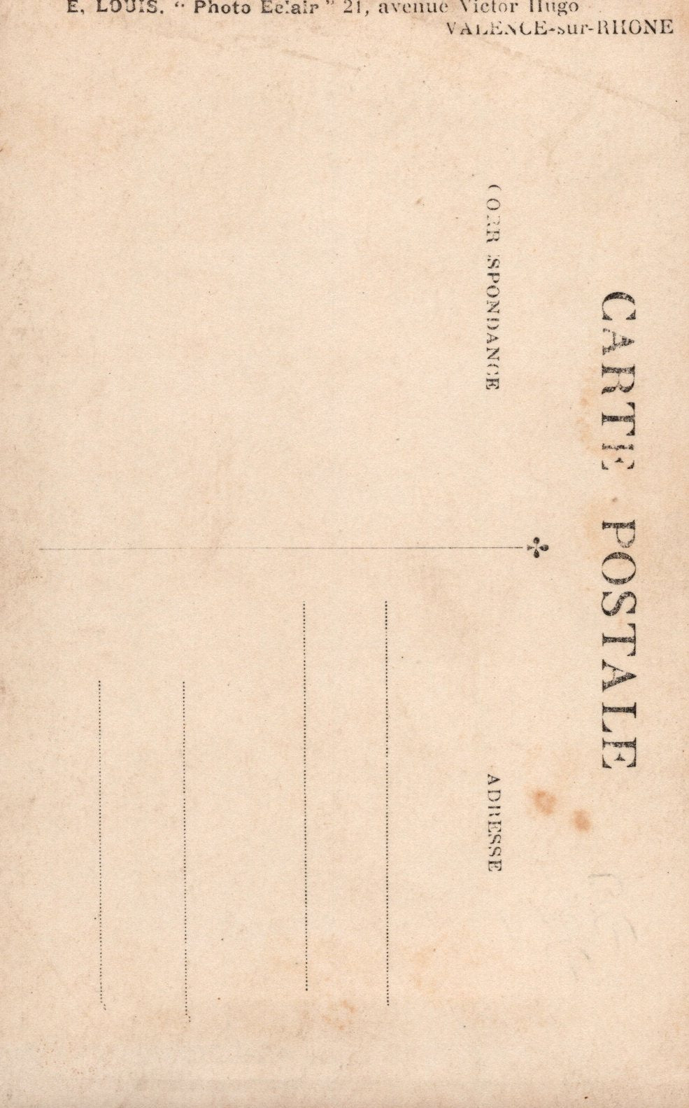 carte photo tankiste 504°Rgt de chars de combat années 20