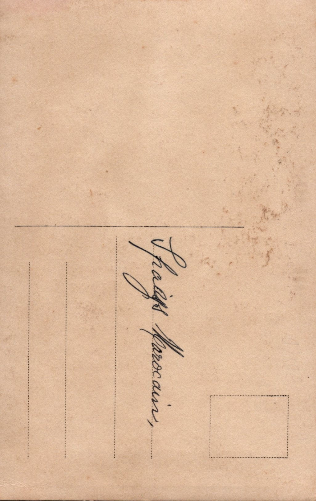 carte photo d'un cavalier du 4° chasseurs d'Afrique avec brisques 1914-18