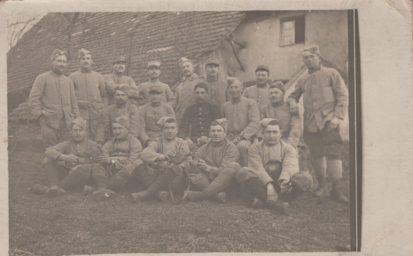 carte photo fantassins du 414°RI 1914-1918