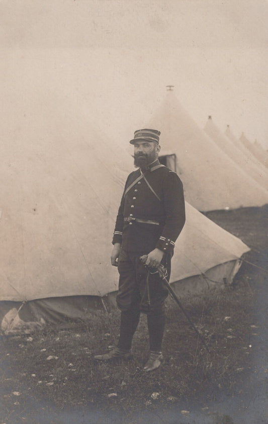 carte photo lieutenant du 53°RI (Perpignan) avant 1914