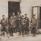 carte photo poste de garde du 38°RI Saint Etienne vers 1910