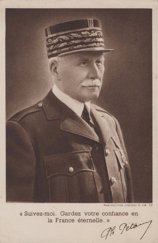 carte postale de propagande maréchal Pétain 1940-44