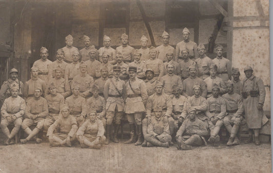 carte photo section du 144°RI Bordeaux 1914-1918