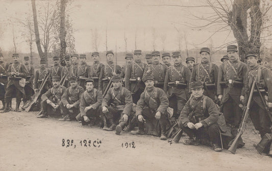 carte photo 12° Cie du 83°RI Toulouse 1912