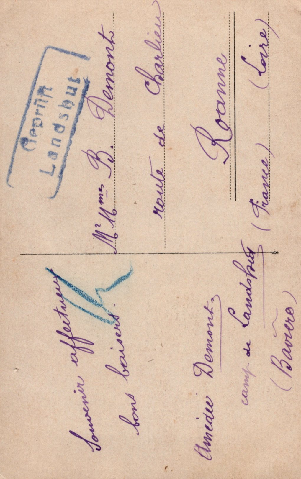 carte photo d'un soldat du 99°RI prisonnier en Allemagne 1914-18