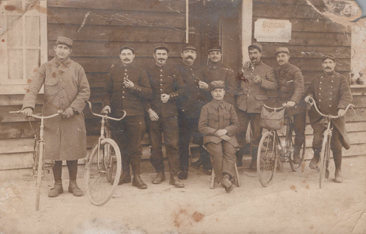carte photo soldats 140°RIT et 34°RI Bordeaux 1914-1918