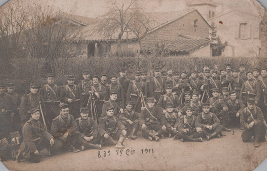 carte photo 7° cie du 83°RI Toulouse 1913