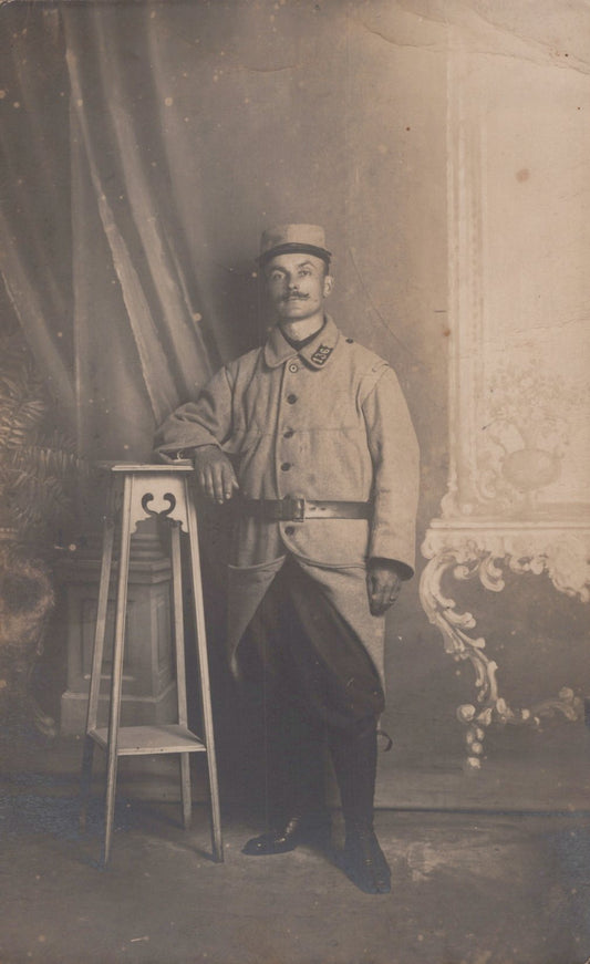 carte photo poilu du 136°RIT Saint Gaudens 1914-18