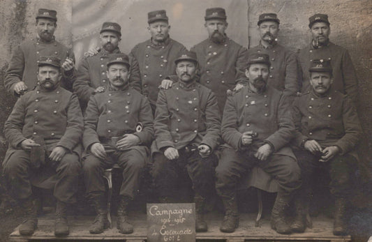 carte photo territoriaux du 60°RIT (Macon) 1915