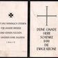 carte avis de décès soldat allemand pionnier originaire de Bettenfeld tombé en 1944 Memel