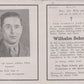 carte avis de décès soldat allemand originaire de Merzig tombé en 1945 Tchécoslovaquie
