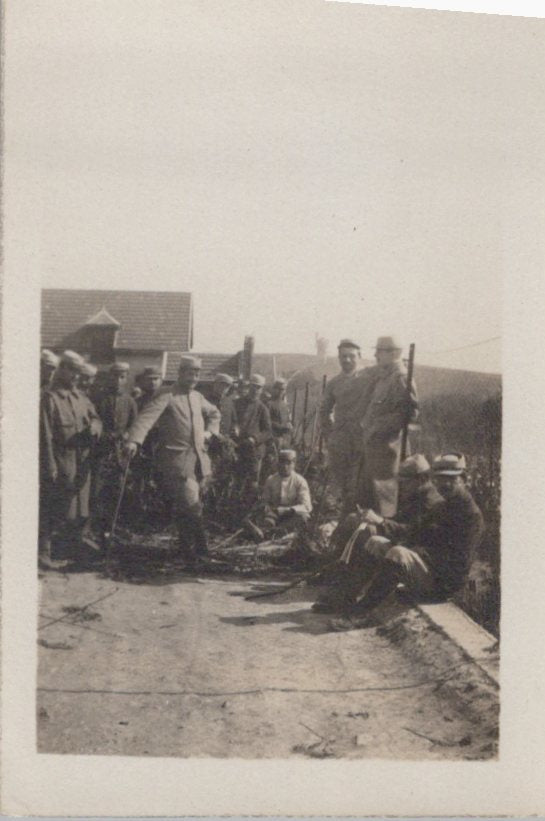 série de 10 photos de petit format 1914-1918, Champagne