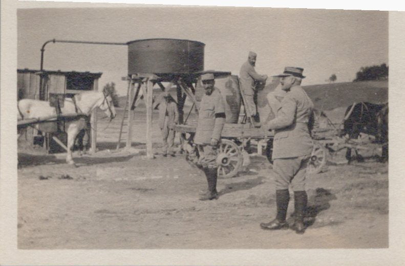 série de 10 photos de petit format 1914-1918, Champagne