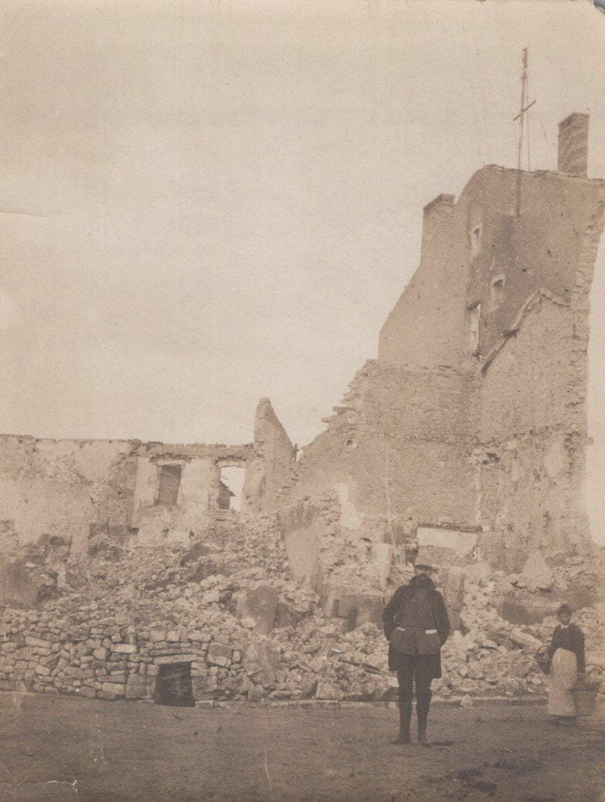 série de 10 photos de petit format 1914-1918, Champagne