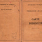 carte d'identité Etat Français préfecture de l'Ain 1943
