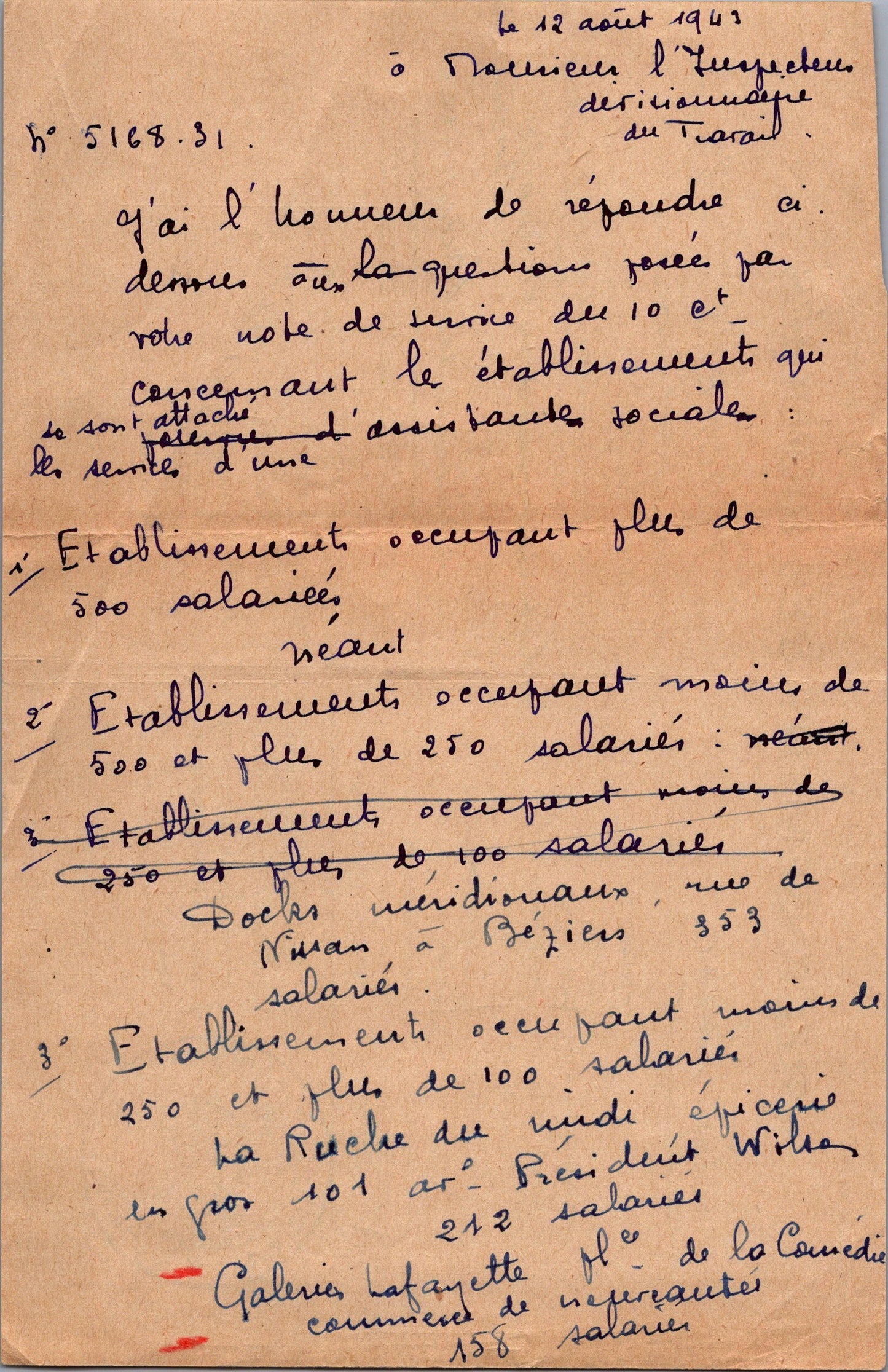 document de recensement des refugiés Belges 1939-45, Hérault