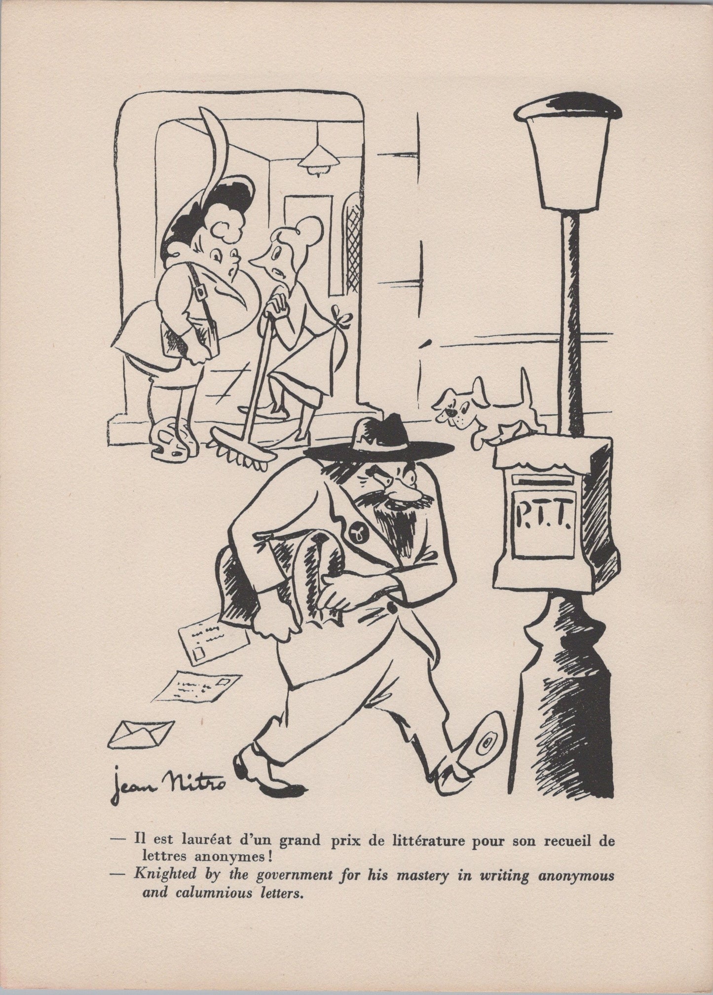 pochette avec 16 caricatures sur l'occupation édition limitée numérotée 1939-45