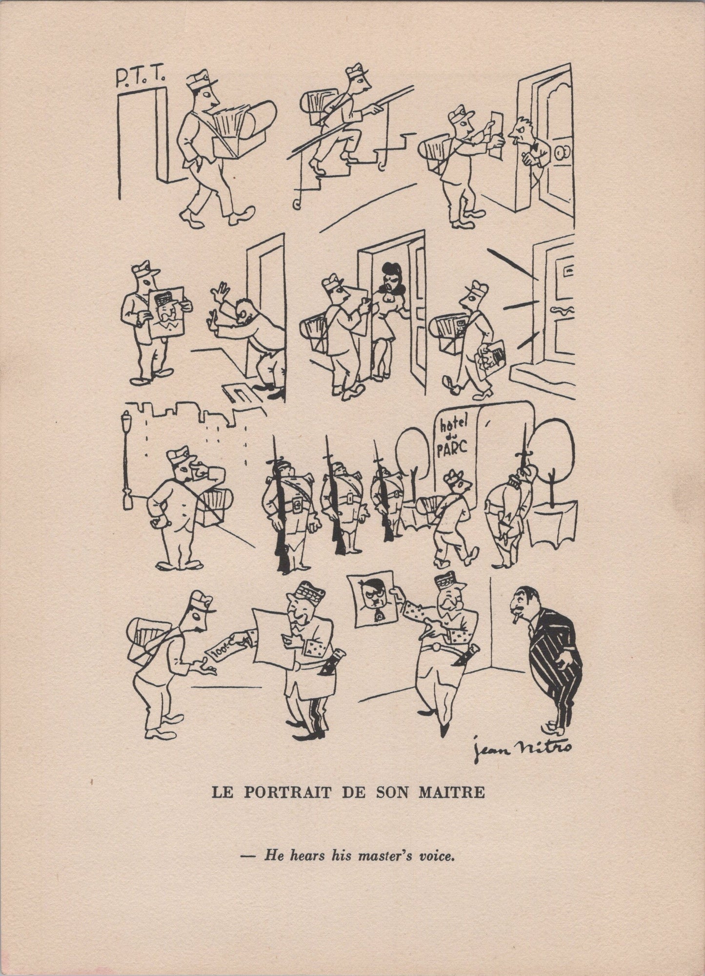 pochette avec 16 caricatures sur l'occupation édition limitée numérotée 1939-45