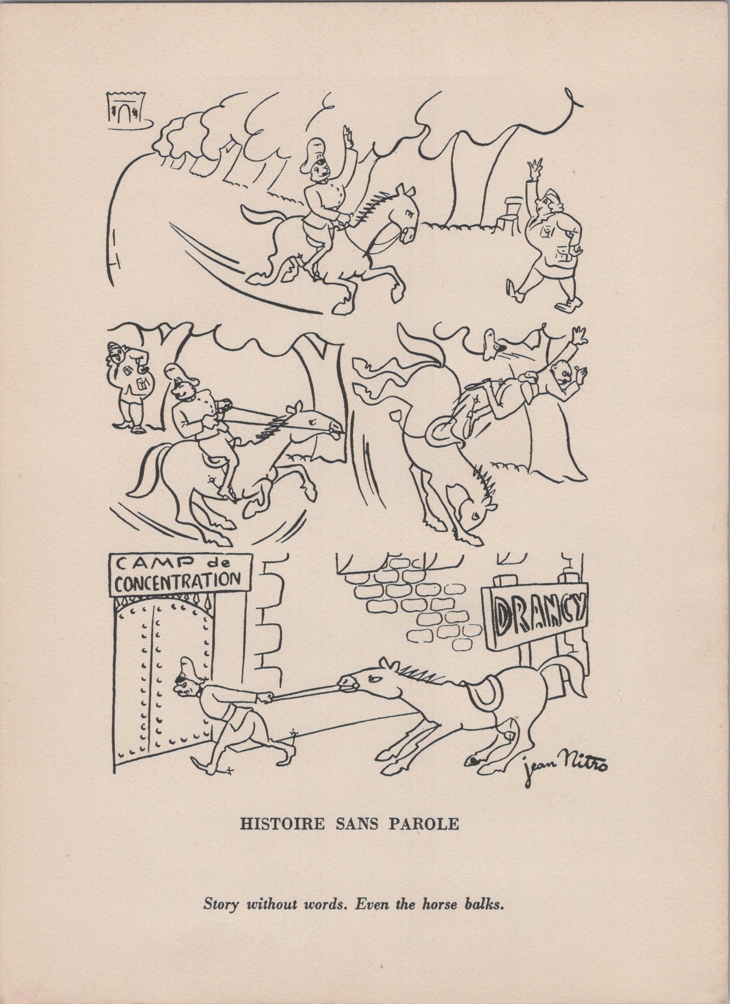 pochette avec 16 caricatures sur l'occupation édition limitée numérotée 1939-45