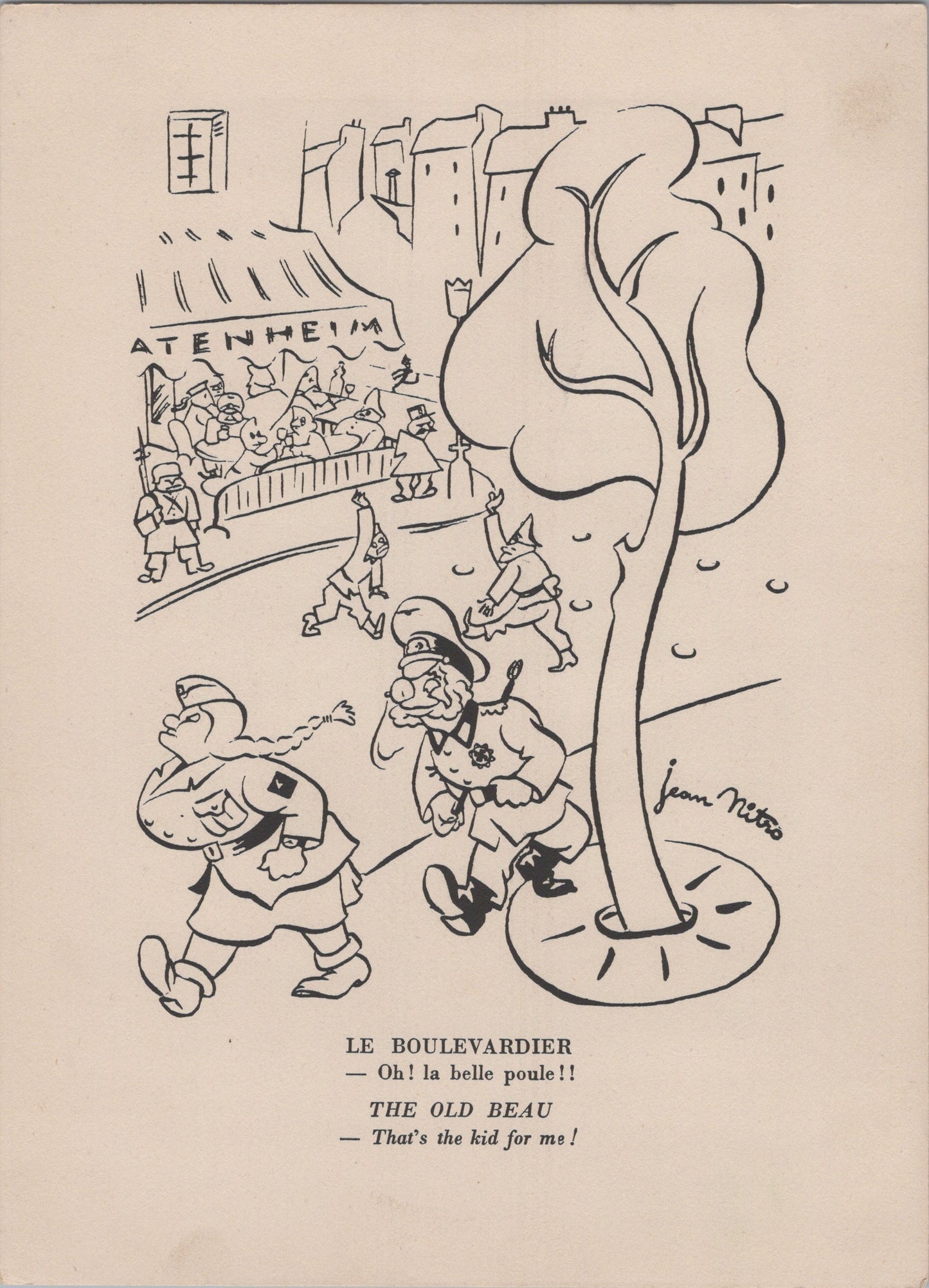 pochette avec 16 caricatures sur l'occupation édition limitée numérotée 1939-45