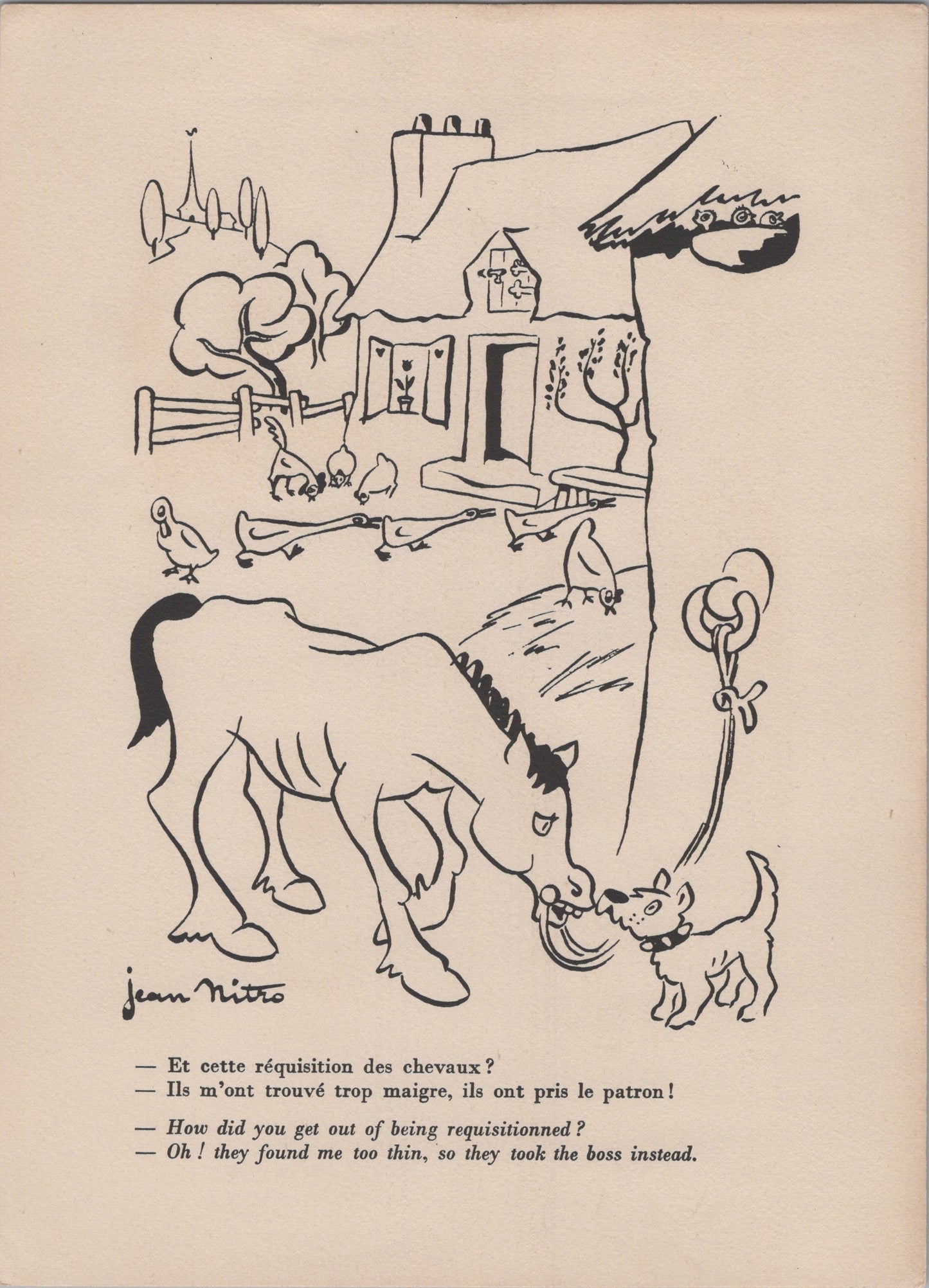 pochette avec 16 caricatures sur l'occupation édition limitée numérotée 1939-45