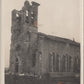 7 grandes photos d'une église française et un village détruits 14-18 18x13 cm