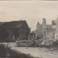 7 grandes photos d'une église française et un village détruits 14-18 18x13 cm