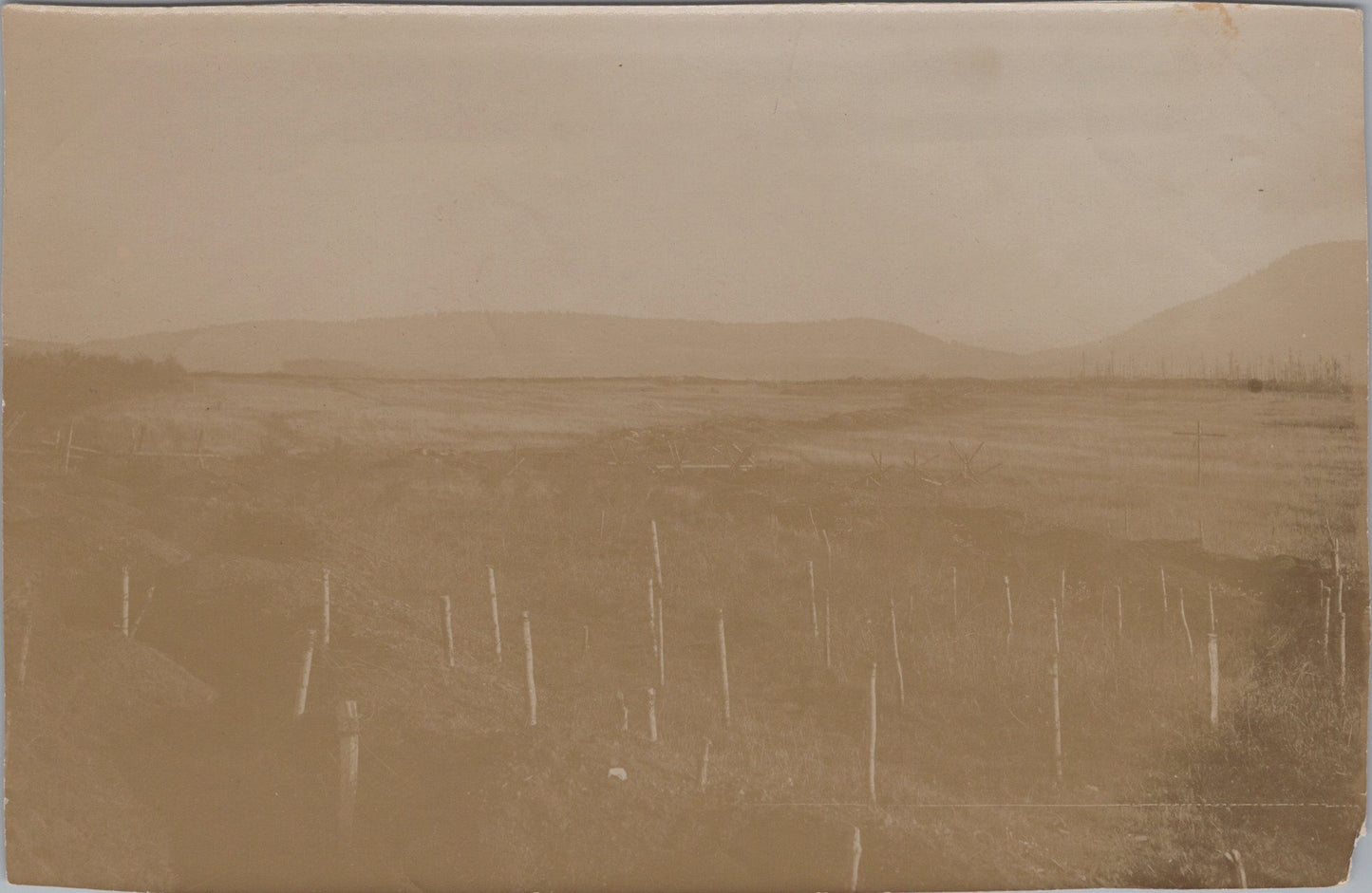 2 grandes photos positions de combat 1914-1918 15x11 cm