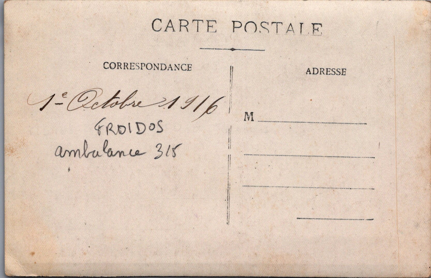 tombe de soldats français à Froidos Argonne  octobre 1916