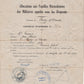 document d'allocation pour les familles de militaires sous les drapeaux 1939-40