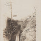 carte photo tranchée allemande 1914-1918, avec panneau