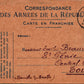 carte de correspondance militaire avec aviateur 1914-1918