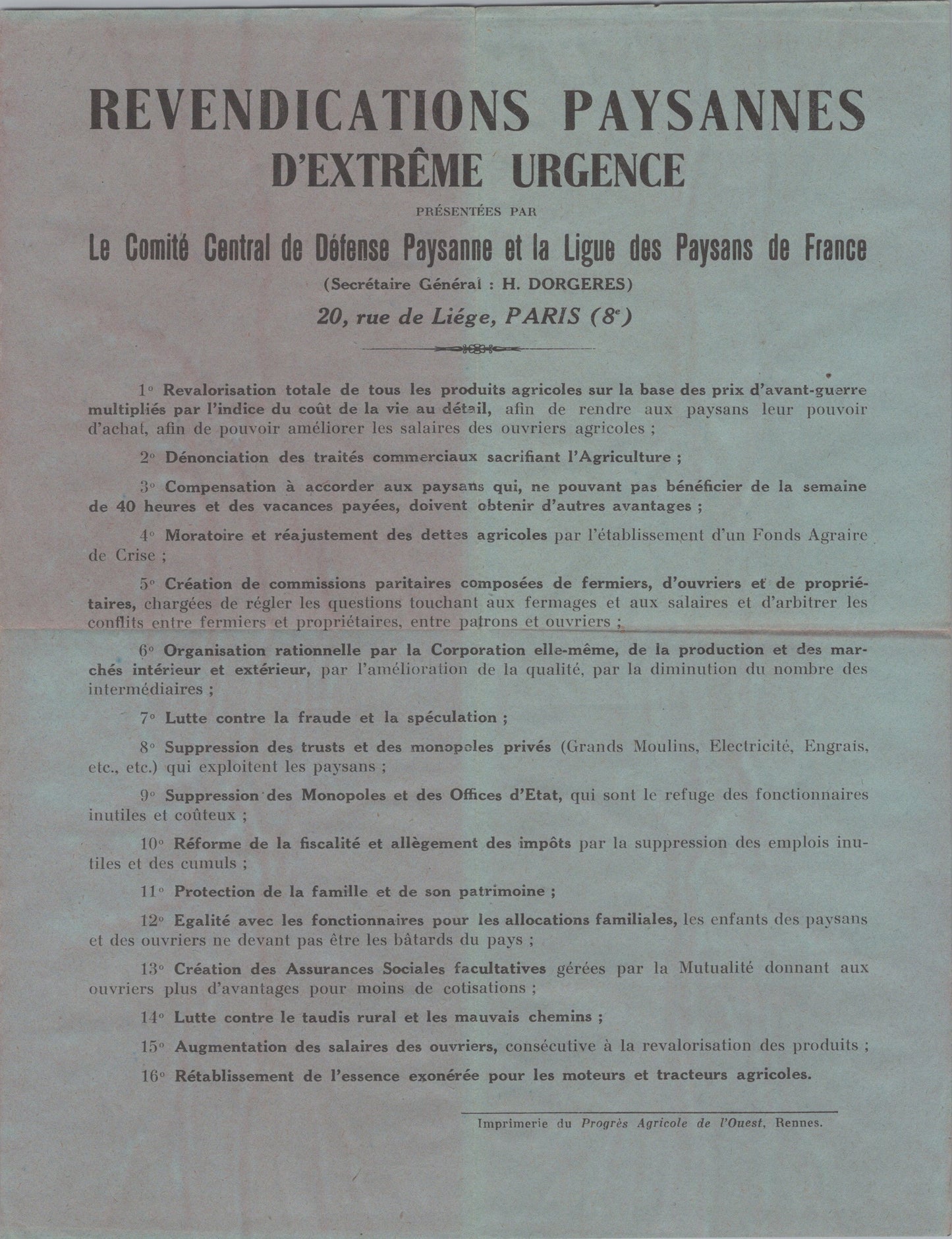 lot de courriers des jeunesses paysannes Etat Français