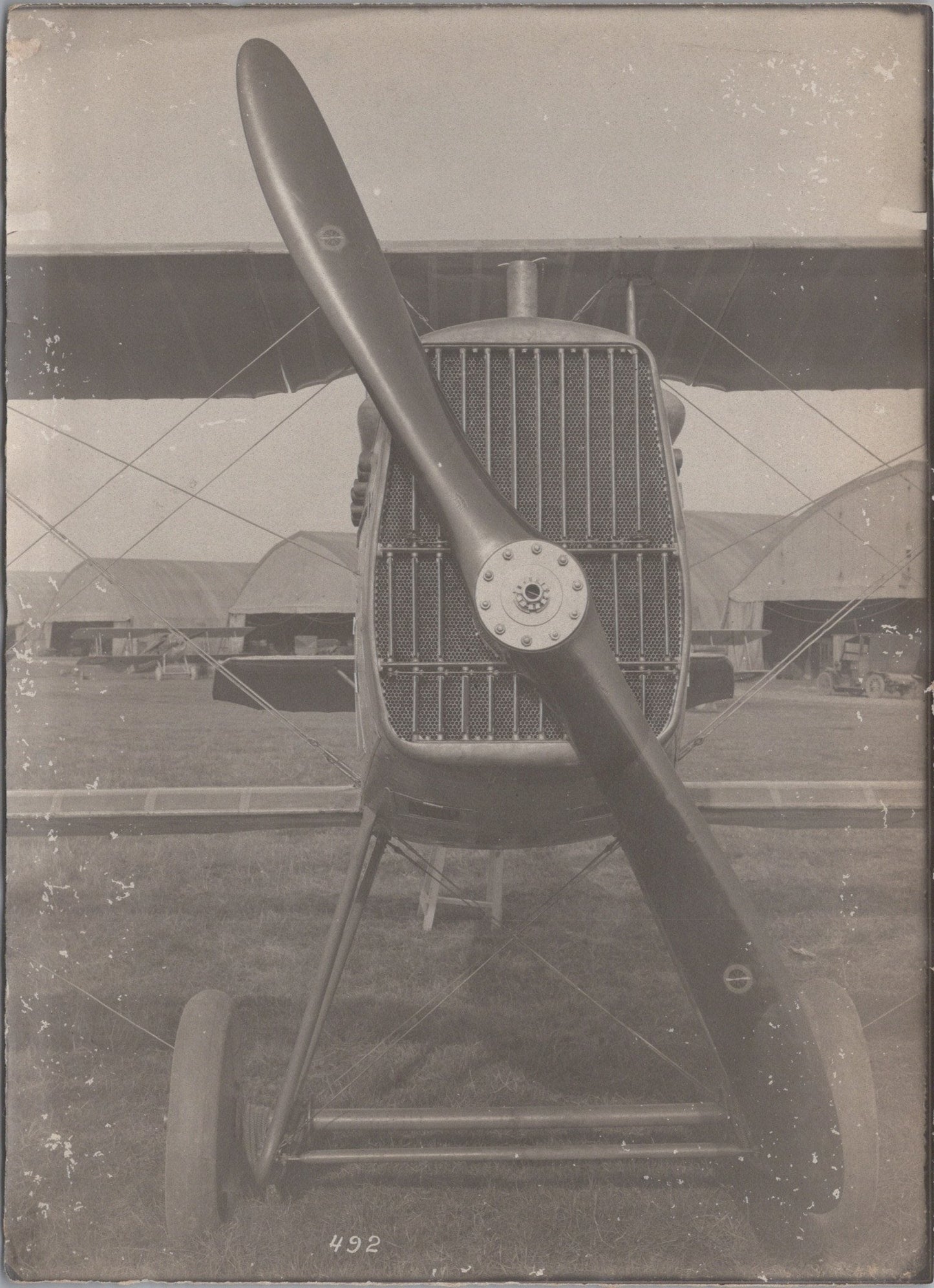 3 grandes photos avion au camp d'aviation Français Salonique 1914-1918  17x12 cm