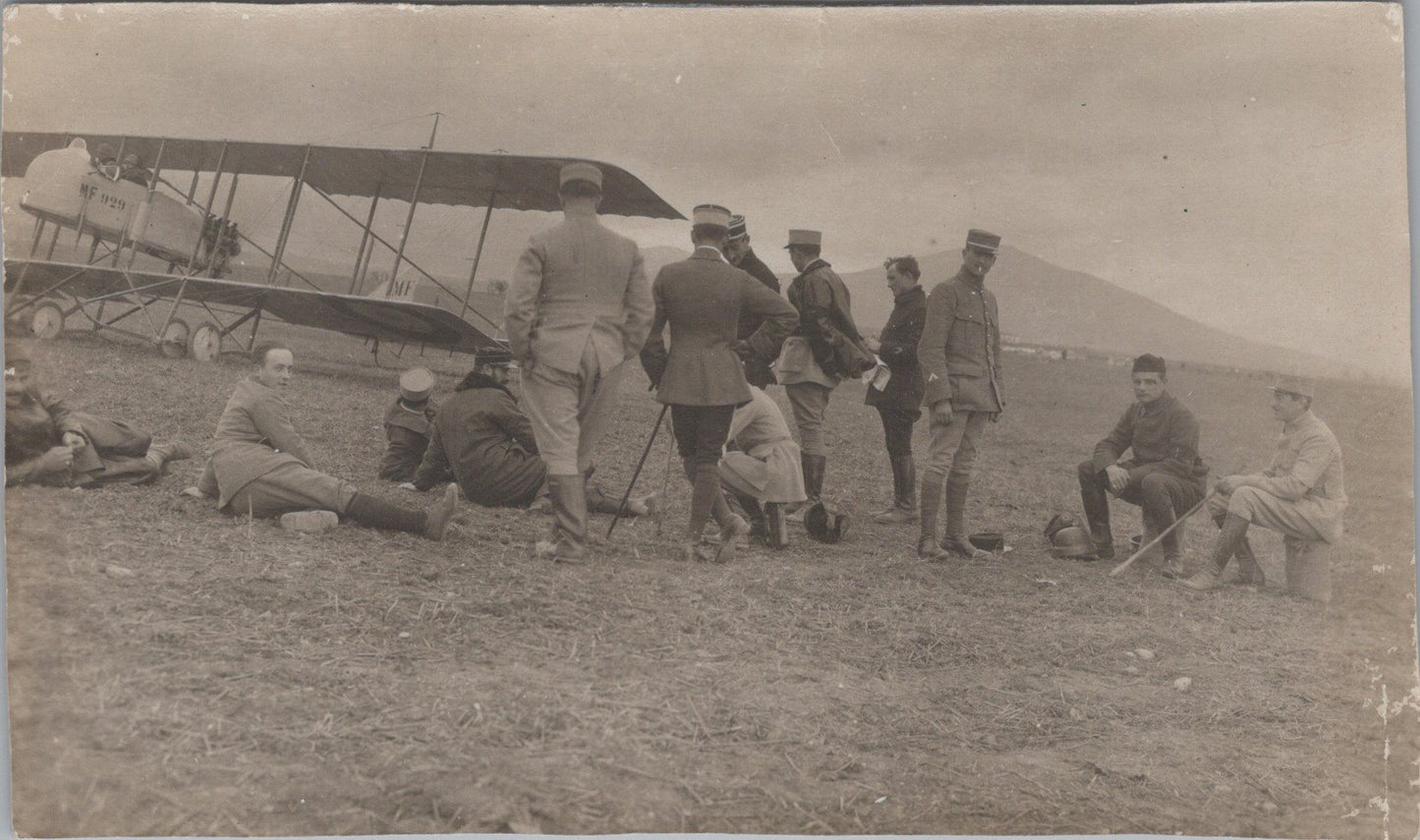8 photos avions au camp d'aviation Français Salonique 1914-1918